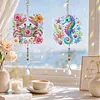 2pcs Crab and Seahorse DIY Acrylic Diamond Painting Wind Chime for Adult 5D Diamond Painting Suncatcher with Crystal Pendant Double Sided Hanging Diamonds Art Paint Ornament Gift for Home