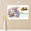 2027 New DIY Diamond Painting Wall Calendar Kit 12-Month Flip Calendar Design Home Decor