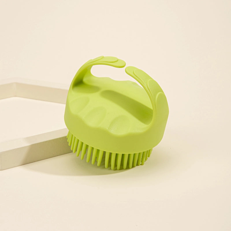 Minimalist Solid Color ABS TPE Silica Gel Shampoo Brush Bathing