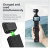 Battery Handle for DJI Osmo Pocket 3,Built in 4500mAh Extra Battery 10W Fast Charging, Reserved 1/4 Thread, USB-C Connector Quickly Charge Your Cell Phone with 15W of Power