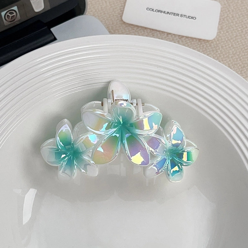 Vacation Sweet Korean Style Women’s Flower Acetic Acid Sheets Hair Claws