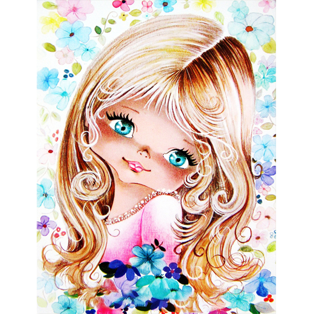 

Big Eyes Doll - Round Drill Diamond Painting - 30*40CM, 501 Original