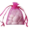 10 Pack | 3"x4" Fuchsia Organza Drawstring Wedding Party Favor Gift Bags