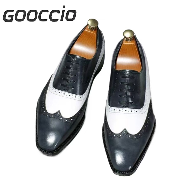 NJ196 Calf-Skin Dress Shoes/Oxford Shoes For Men  GOOCCIO   