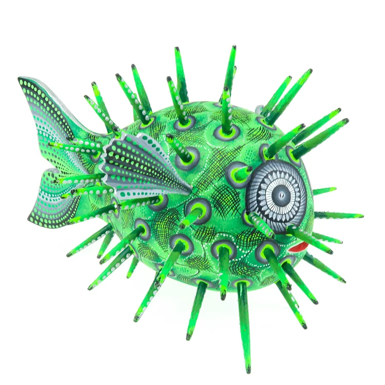 Blowfish - Oaxacan Alebrije Wood Carving