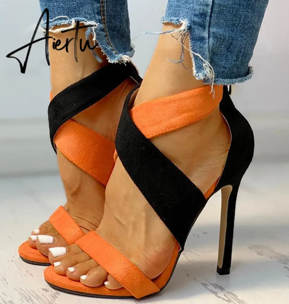 High Heels Women Shoes Sandals Transparent Sexy Snake-Shaped Women Sandals Design Stiletto Heel Gladiator Pumps Women Shoes Aiertu