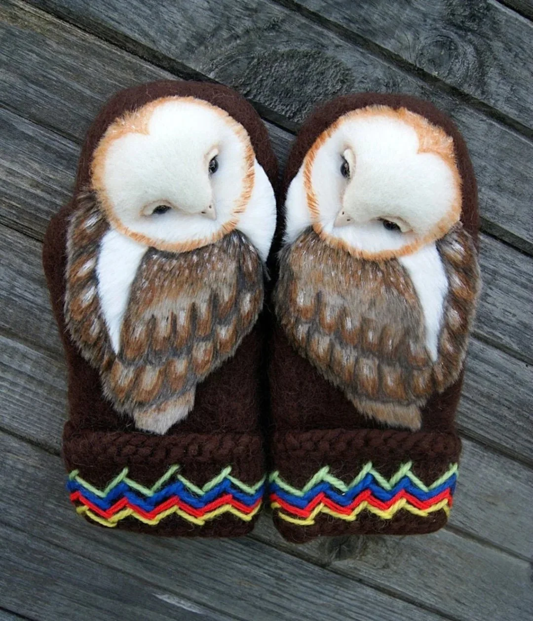 Bazeec™Hand Knitted Wool Nordic Mittens with Owls (Buy 2 Free Shipping)