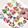 2PCS Christmas Gem Art DIY Craft Kit Diamond Painting Sticker (Xmas Gnome)