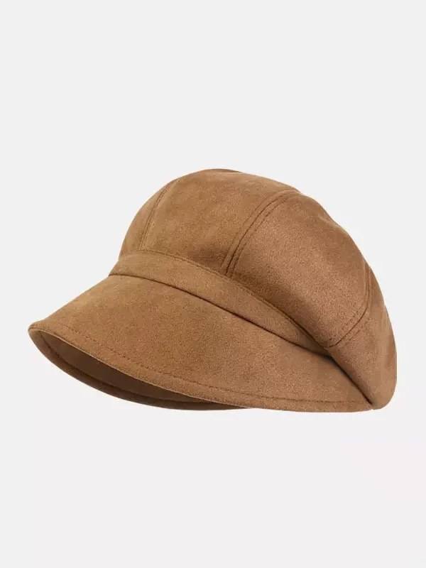 Simple Keep Warm Solid Color Fisherman Hat