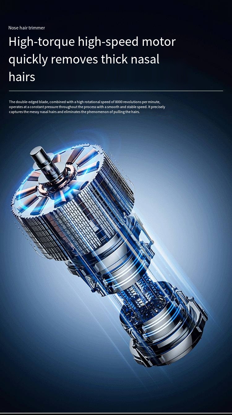 Likron Watches Likron Rechargeable Nose and Ear Hair Trimmer for Men - Portable Mini Electric Trimmer with Digital Display...