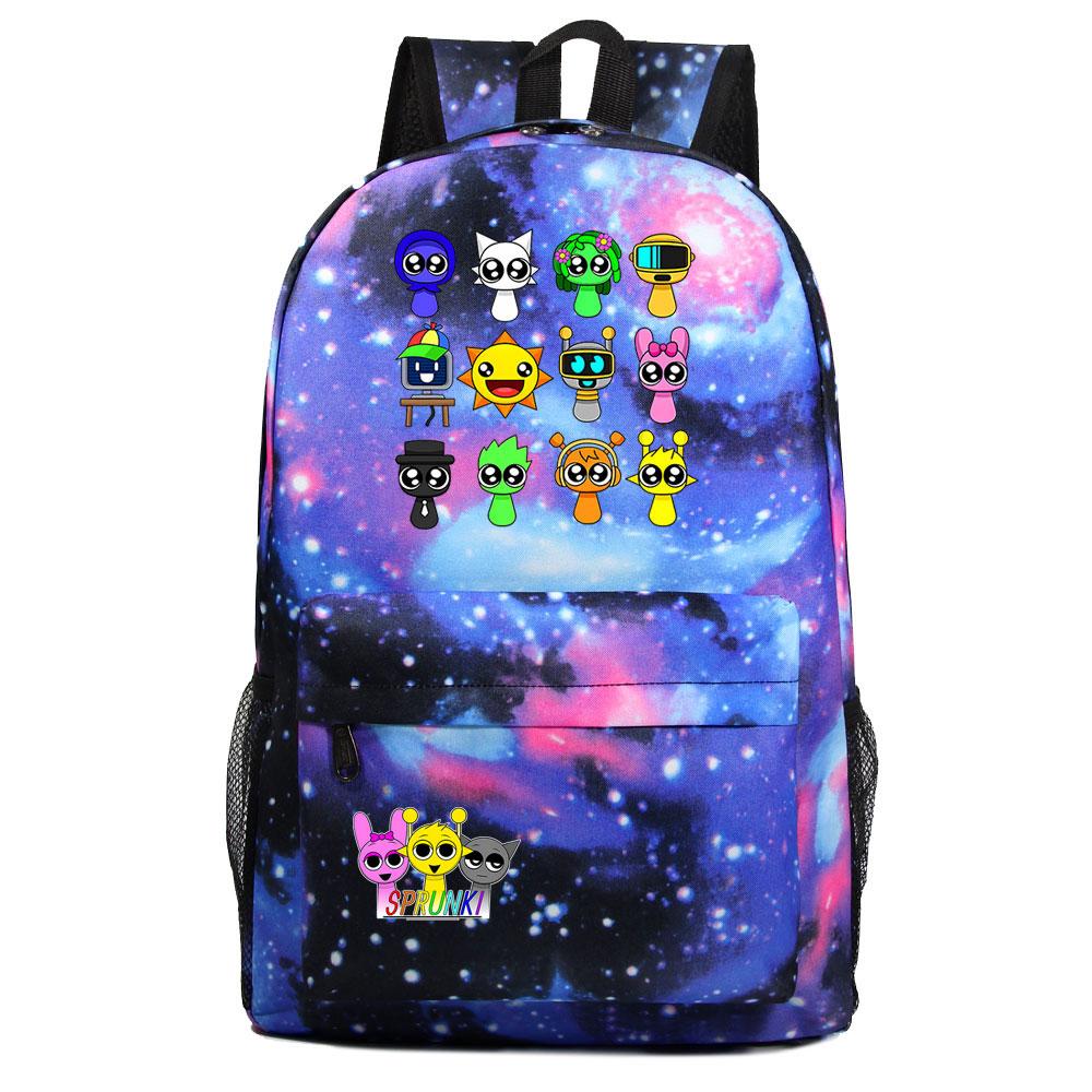 Mayoulove Sprunki Backpack Lightweight Design with Multiple Pockets for School Use-Mayoulove