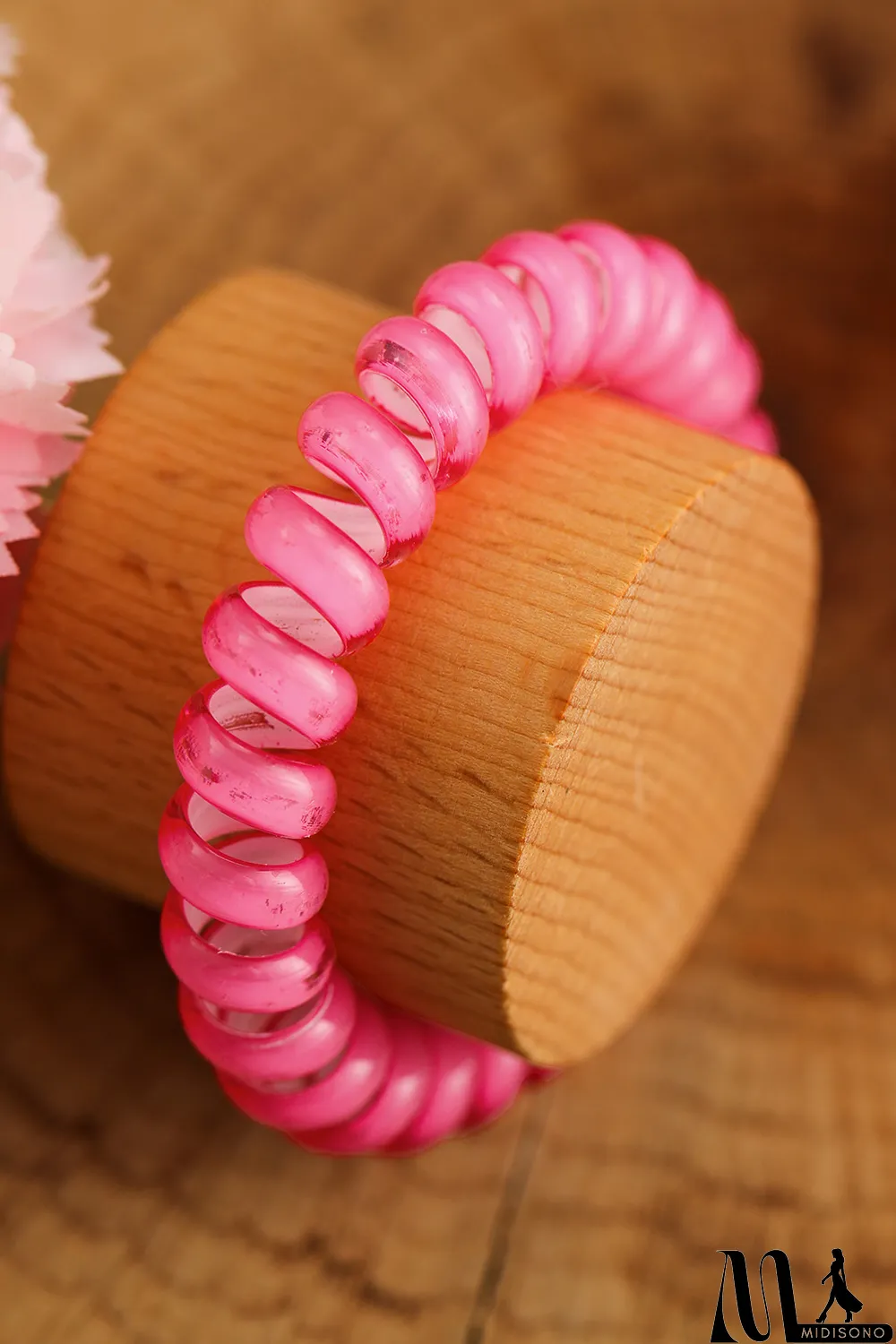 MidiSono - Rose Crystal Telephone Wire Hairpin (single)