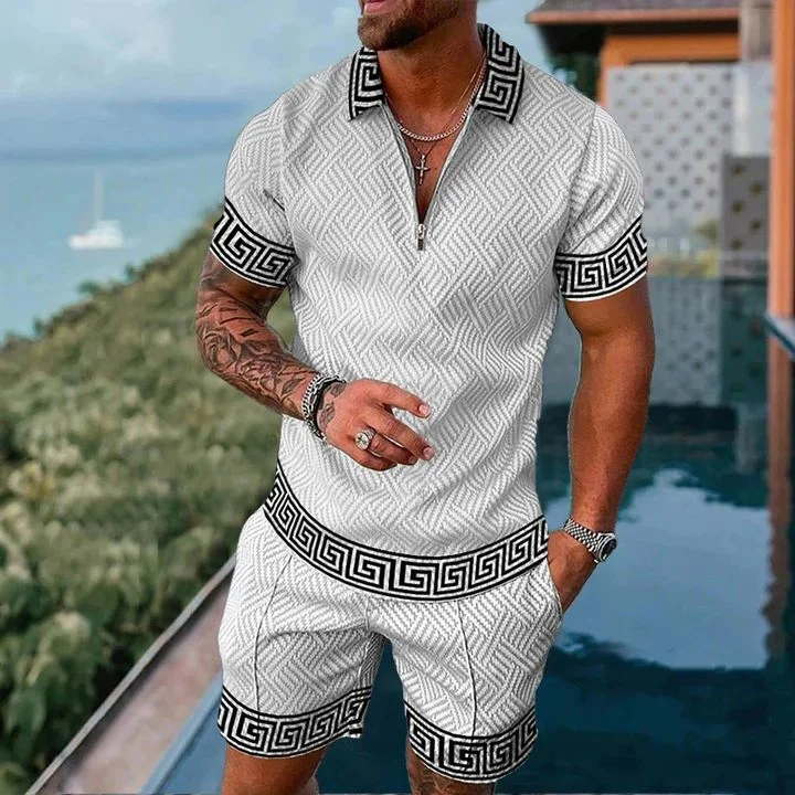 【BUY 2 GET FREE SHIPPING】Retro casual lapel short sleeve suit