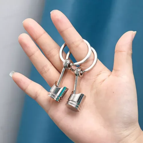 Dronehint 1 pc Metal Alloy Engine Car Parts Piston Keychain Keyring Keyfob Car Accessories (For: Acura) Parts