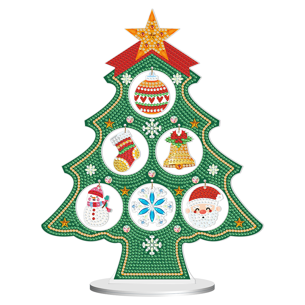 Special Shaped Diamond Painting Christmas Desktop Ornament (Xmas Tree)