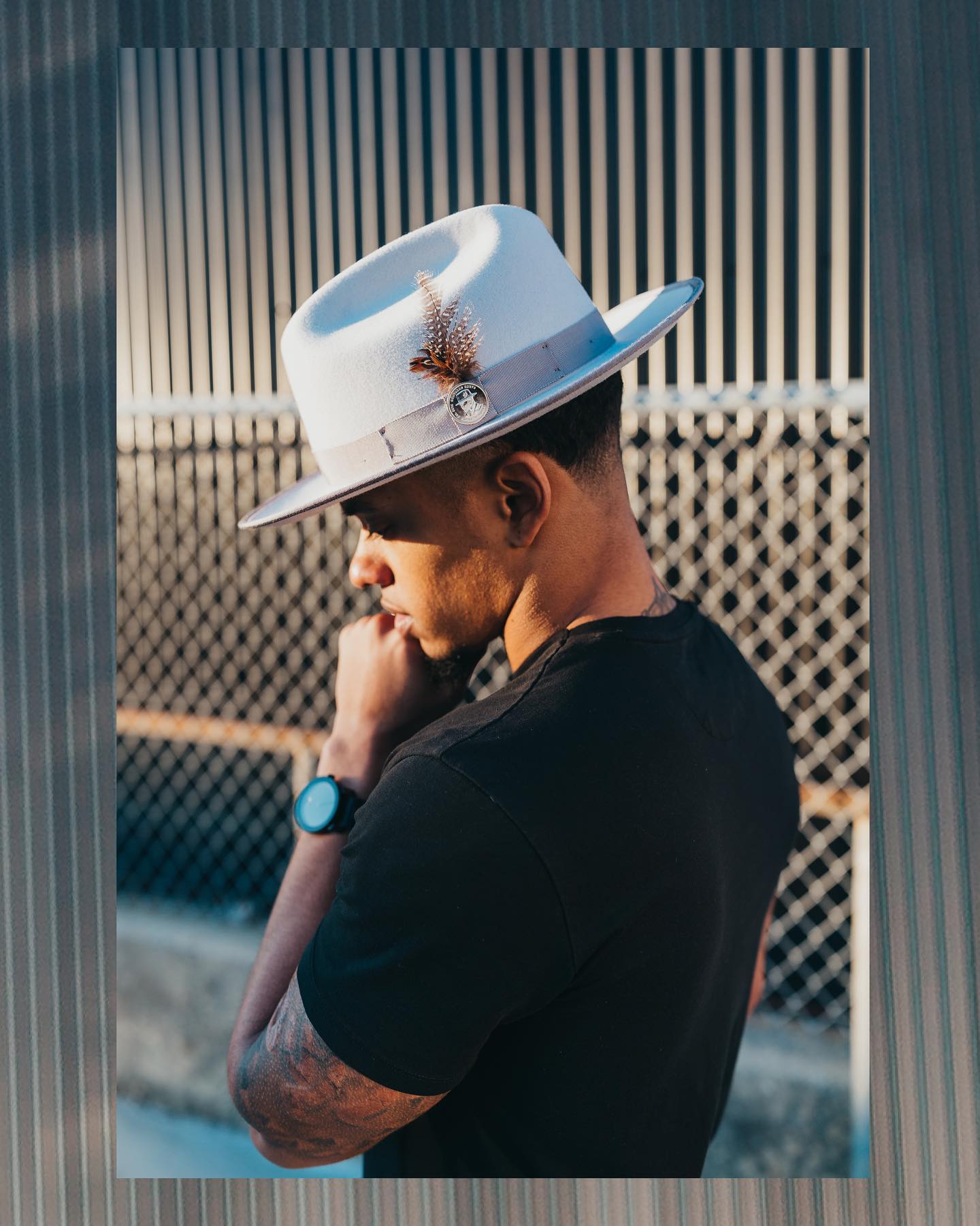 Miller Ranch Fedora - Platinum[Fast shipping and box packing]