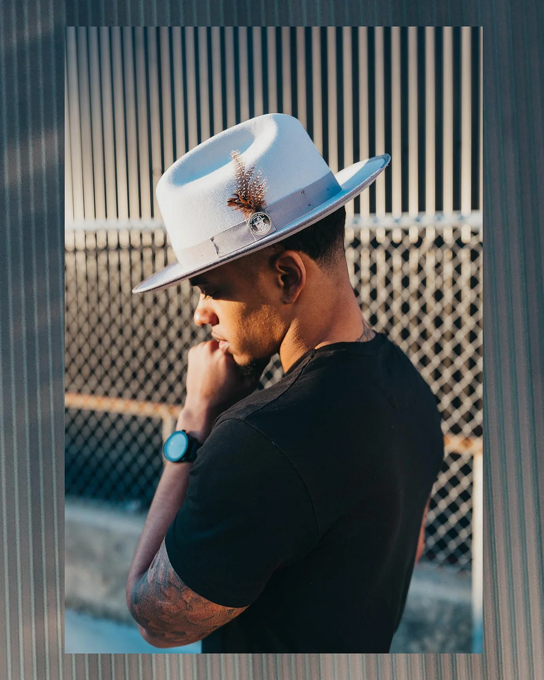 Miller Ranch Fedora - Platinum[Fast shipping and box packing]