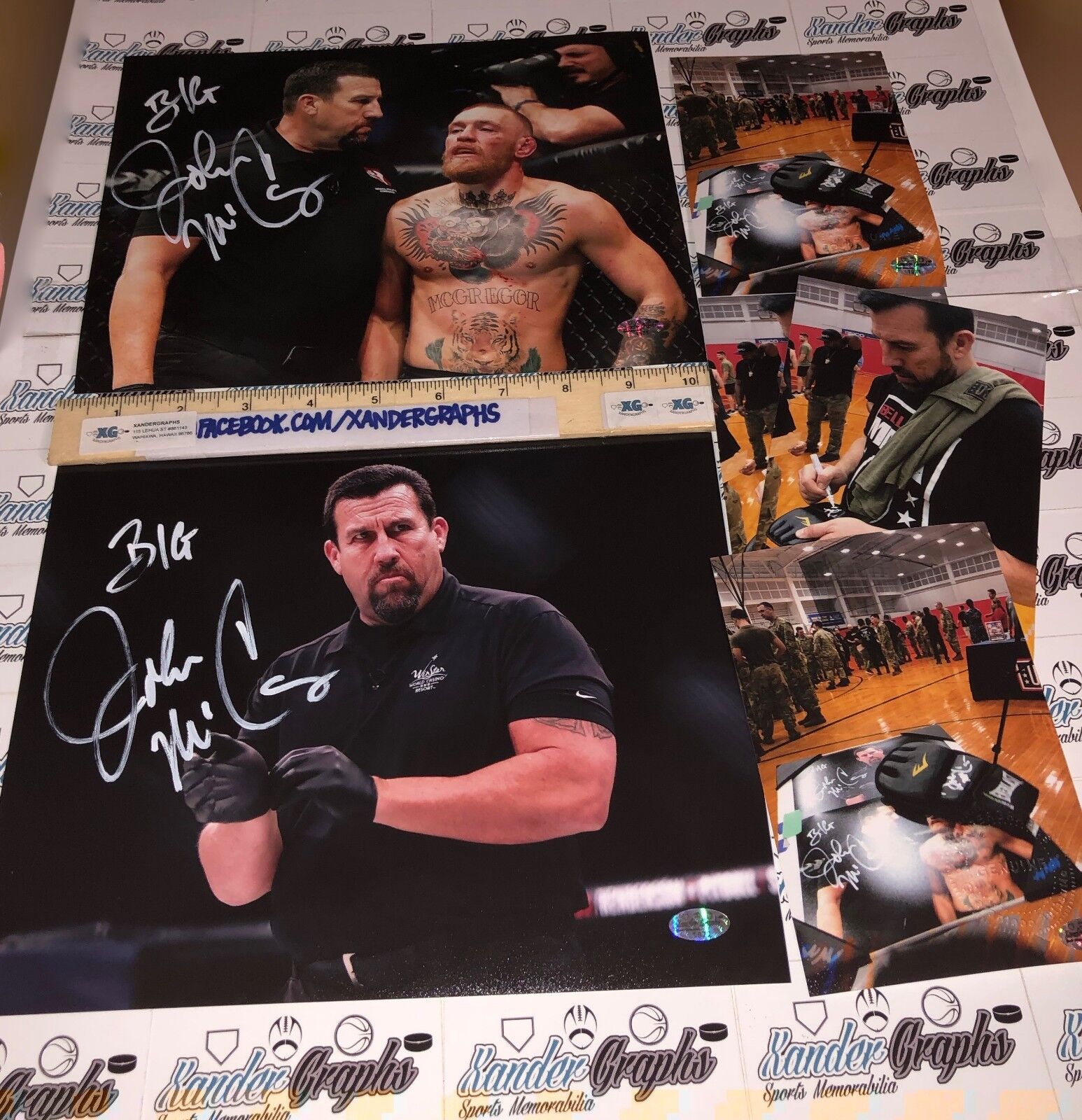 BIG JOHN MCCARTHY SIGNED AUTOGRAPHED 8X10 Photo Poster paintingGRAPH LOT UFC MMA BELLATOR-COA