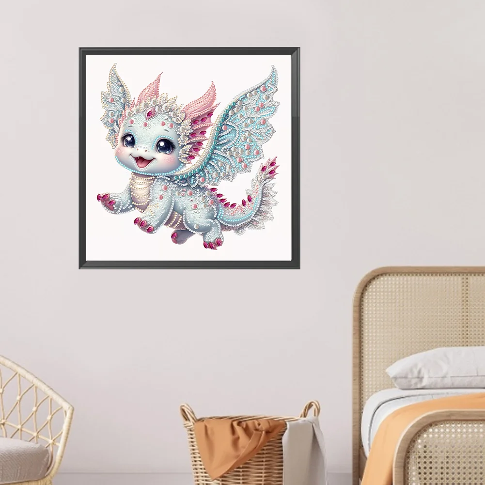 Diamond Painting - Partial Special Shaped Drill - Fly Dragon(Canvas|30*30cm)
