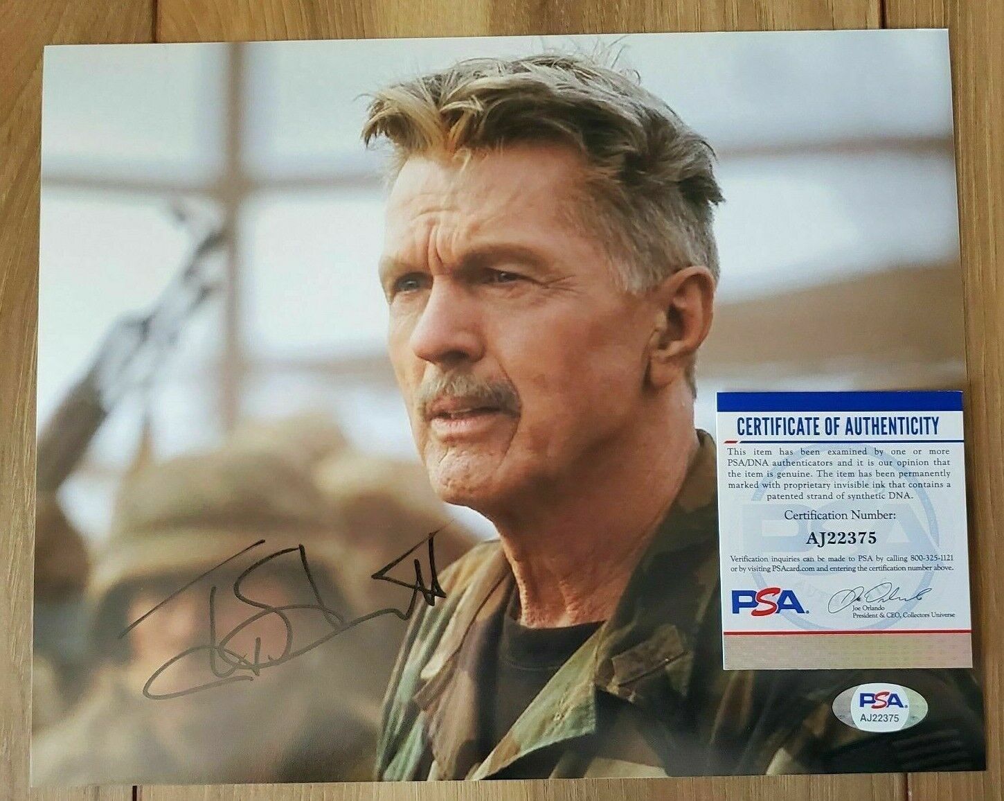 Tom Skerritt signed Top Gun Viper 8x10 autographed Photo Poster painting PSA COA