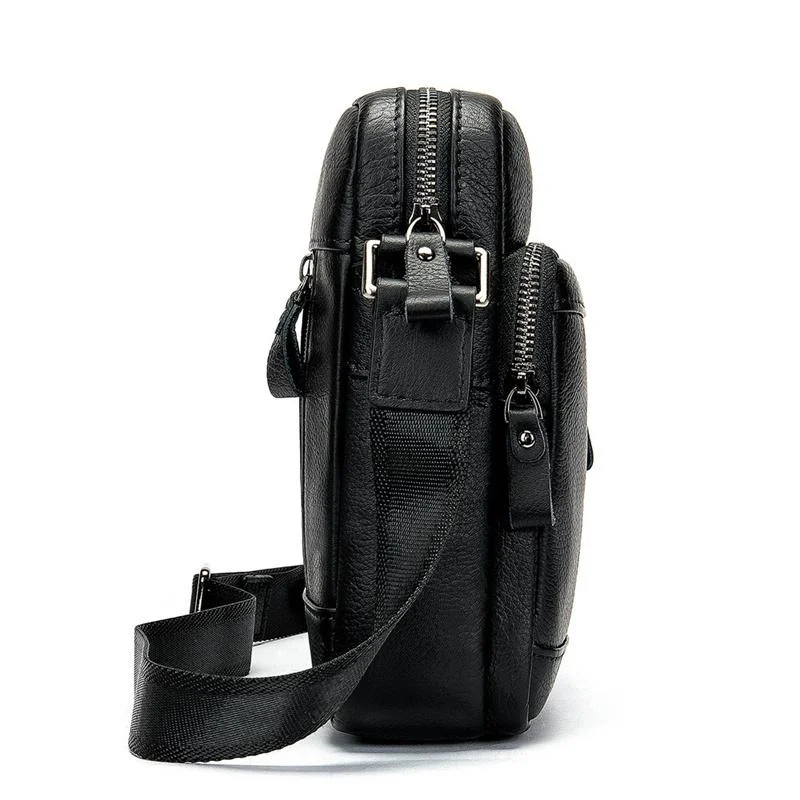 Men's High Quality Multifunctional Large Capacity Leather Shoulder Bag Crossbody Bag