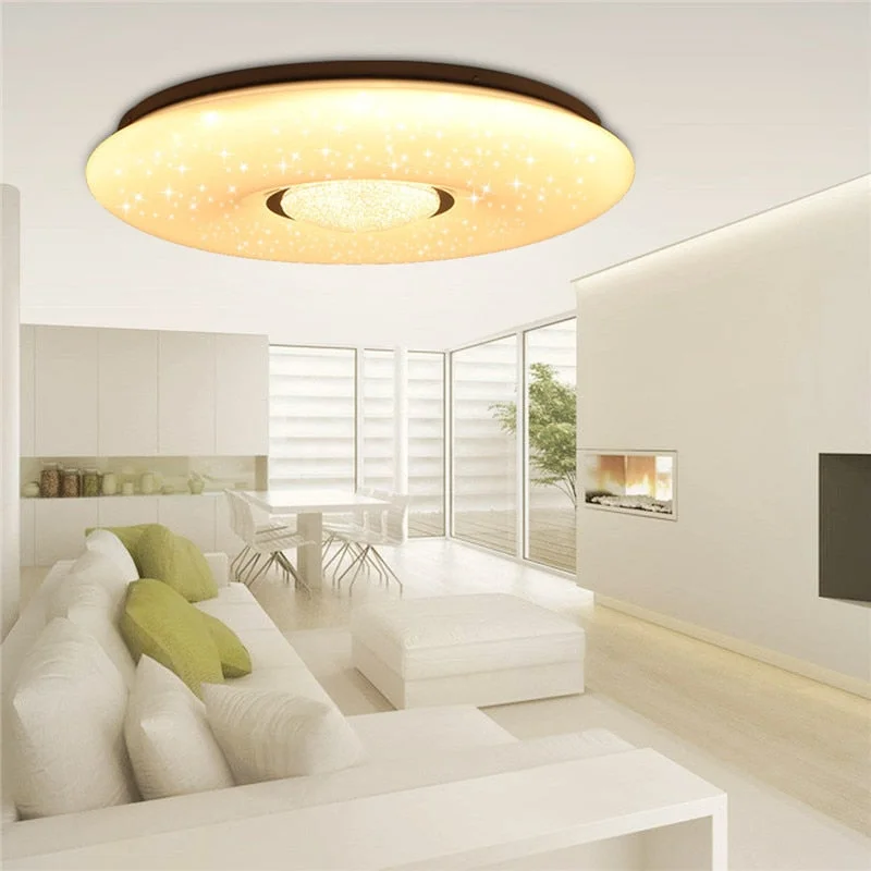 54W 2835SMD 36 LED Ceiling Lamp Led Light Bulbs Starlight Stars Sky 3-color Dimmable With Remote Control IP44