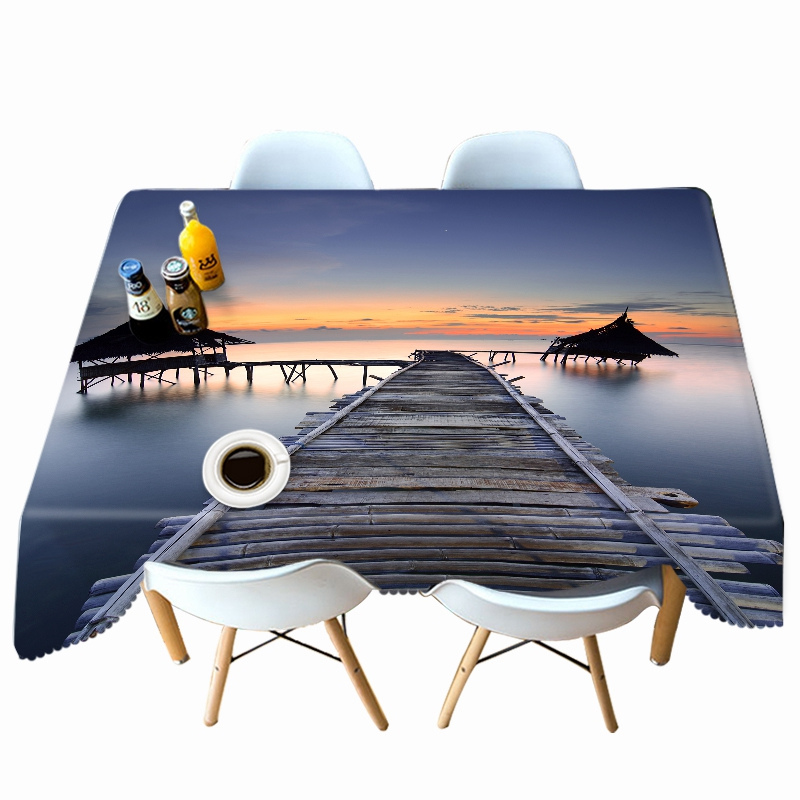 

Bamboo Bridge - 3D Tablecloth, 140*180cm, 501 Original