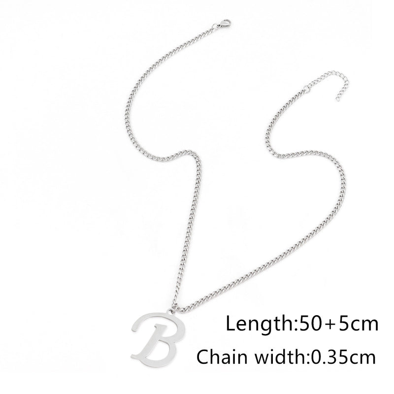 Retro Minimalist Classic Style Letter 201 Stainless Steel 304 Stainless Steel Men’s Pendant Necklace