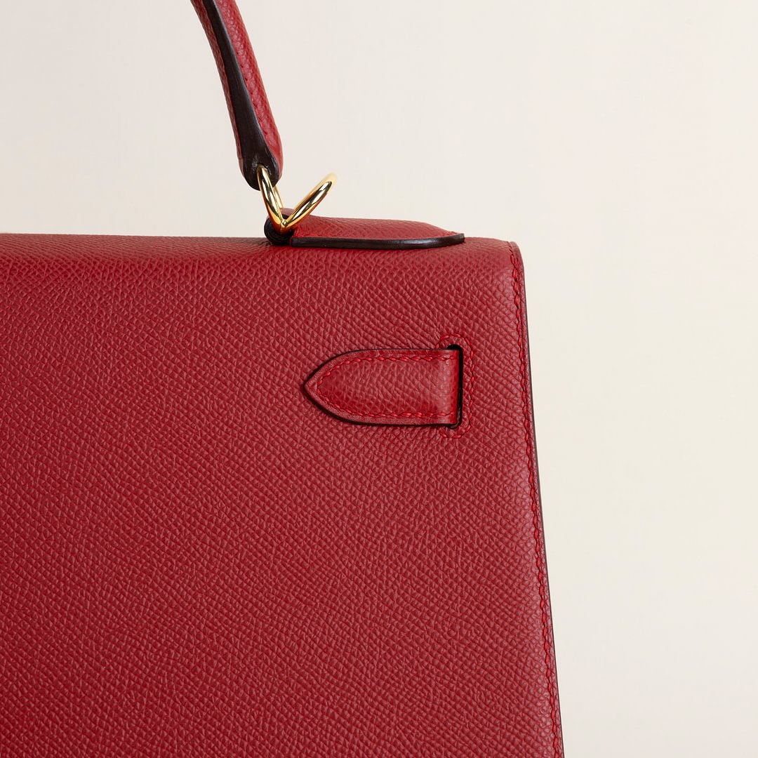 Kelly28 Epsom Q5 Rouge casaque GHW