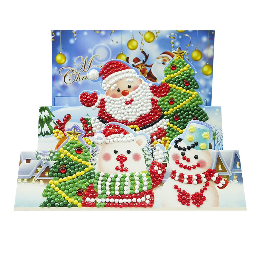 

Santa Claus-DIY Creative Diamond Greeting Card, 501 Original