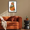 Orange Gnome -  11CT Partial Beaded Cross Stitch Kit(25x35cm)