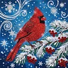 Diamond Painting-DIY Crystal Rhinestone Red Sparrow