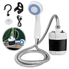 Portable Electric Camping Shower Outdoor Camp Shower Pump for Hiking Travel Bath