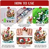 (US Local)Santa Claus & Boat DIY Table Top Diamond Painting Ornament Kits