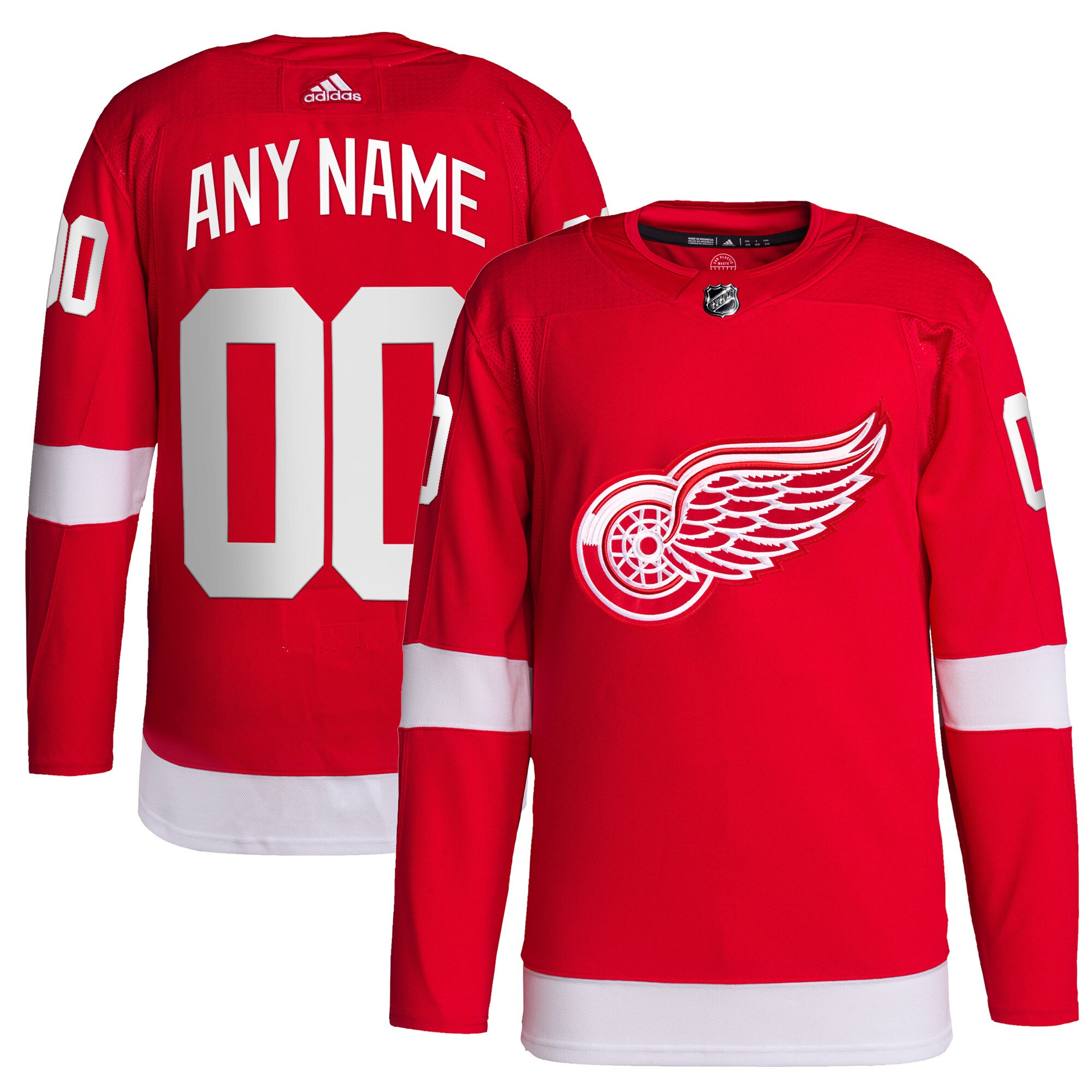 Detroit Red Wings   Home  Primegreen  Custom Jersey – Red mysite