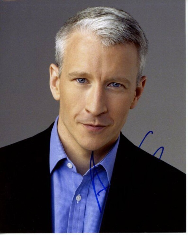 Anderson cooper signed autographed 8x10 Photo Poster painting