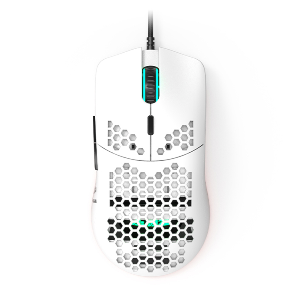 

Ajazz AJ390R 7 Keys 10000 DPI Adjustable USB Wired Gaming Mouse, White, 501 Original