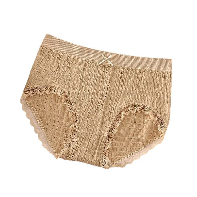 Women's Underwear panties Lace Sexy Panties Lingerie For Female Pure Cotton Soft panties Comfort Briefs Girl Bow Underpants M-L