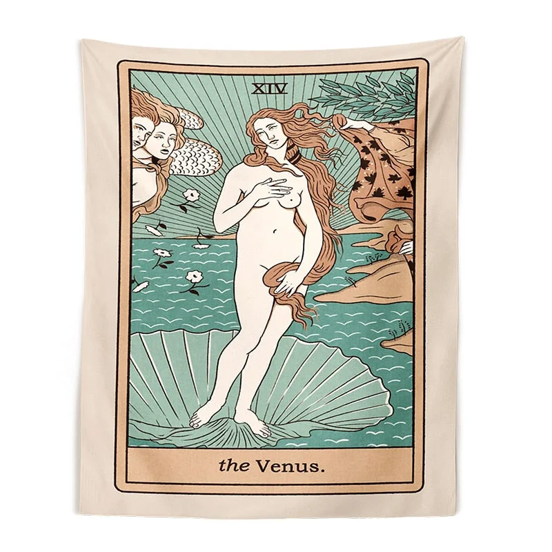 Tarot Cat Paws Tapestry Wall Hanging Tarot Bohemian Witchcraft Decoration Home Decoration Hippie Mattress Girls Dorm Room Decor