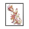 Kiss Cat - 11CT Stamped Cross Stitch Kit(40*50cm)