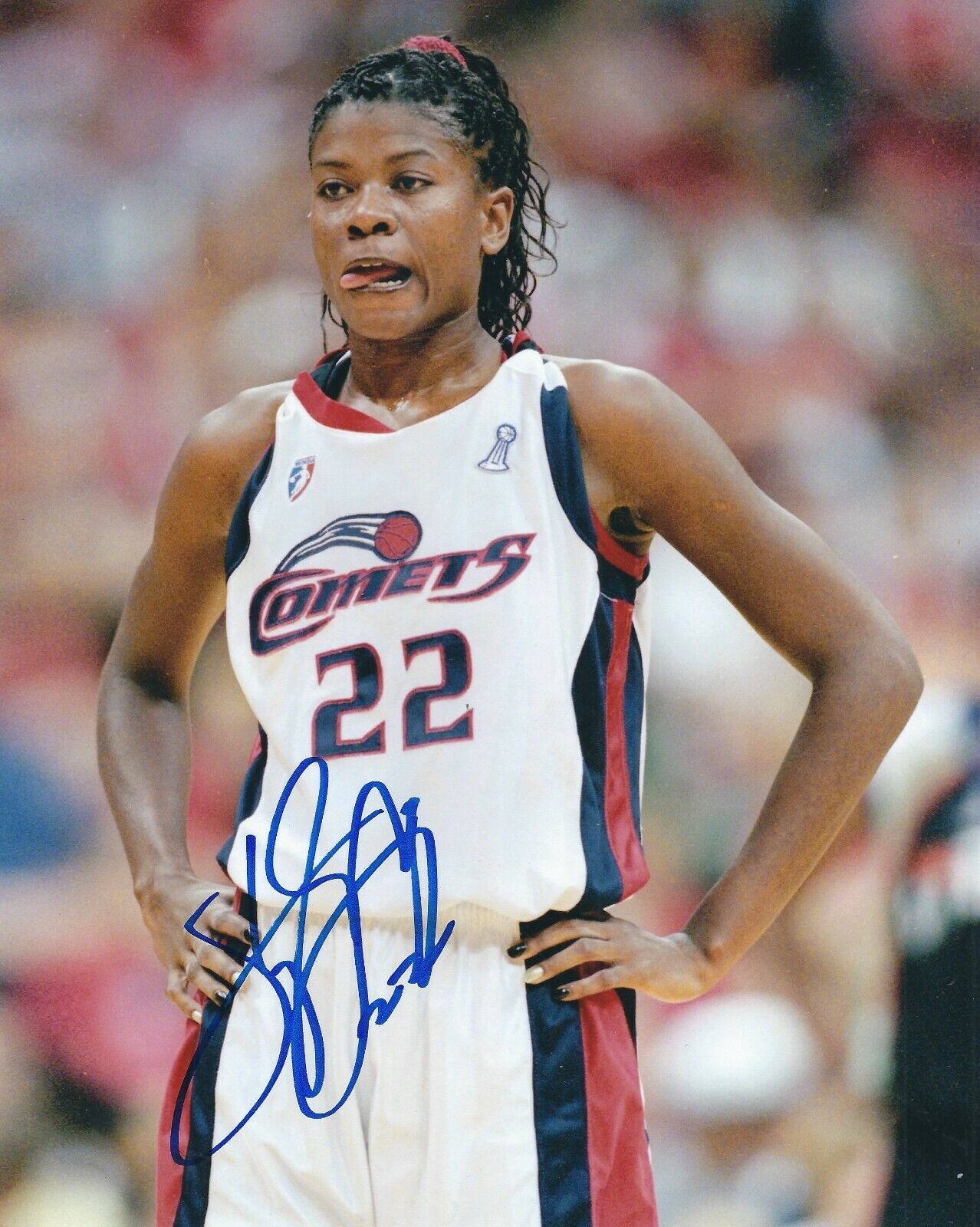 Signed 8x10 SHERYL SWOOPES Houston Comets Autographed Photo Poster painting COA