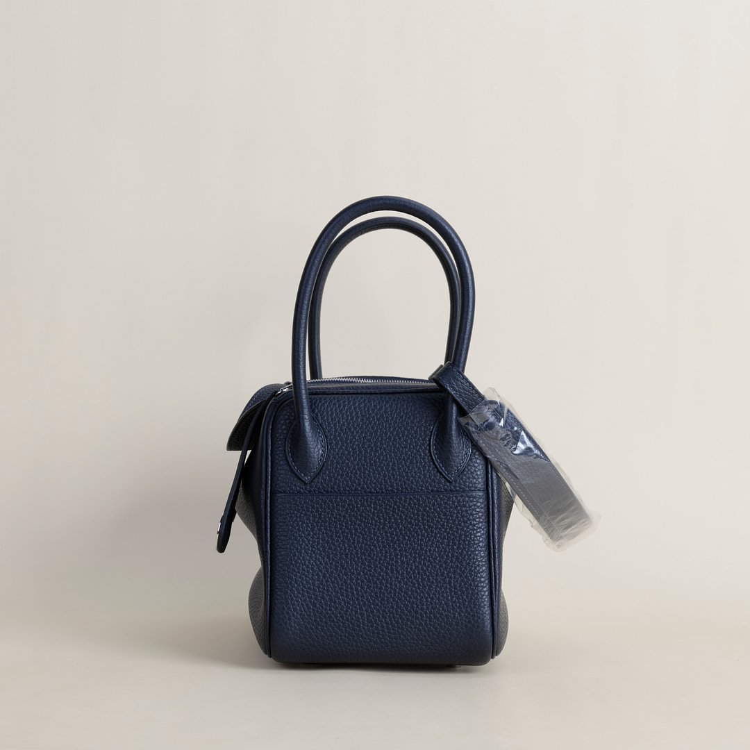 Lindy 26cm Clemence leather 2Z Blue nuit GHW
