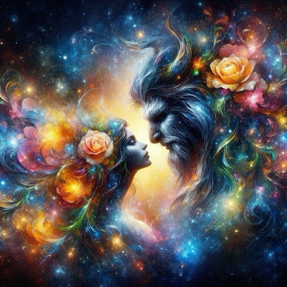 Diamond Painting - Full Round Drill - Beauty Beast(Canvas|40*40cm)