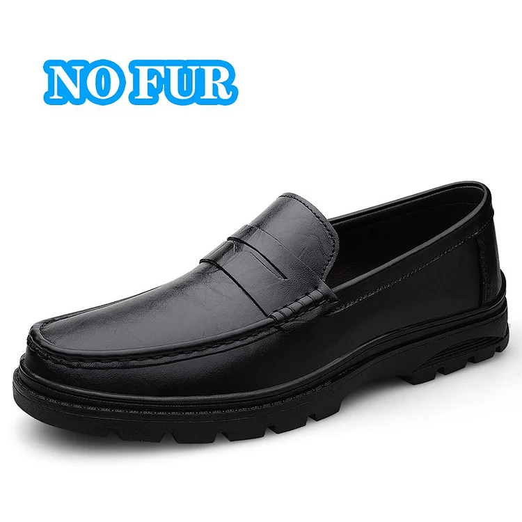 Gregorysupply All-match Mens Casual Leather Shoes Slip on Soft Loafers Non Slip Driving Flats Slip on Walking Shoes New Handmade Male Mocassin