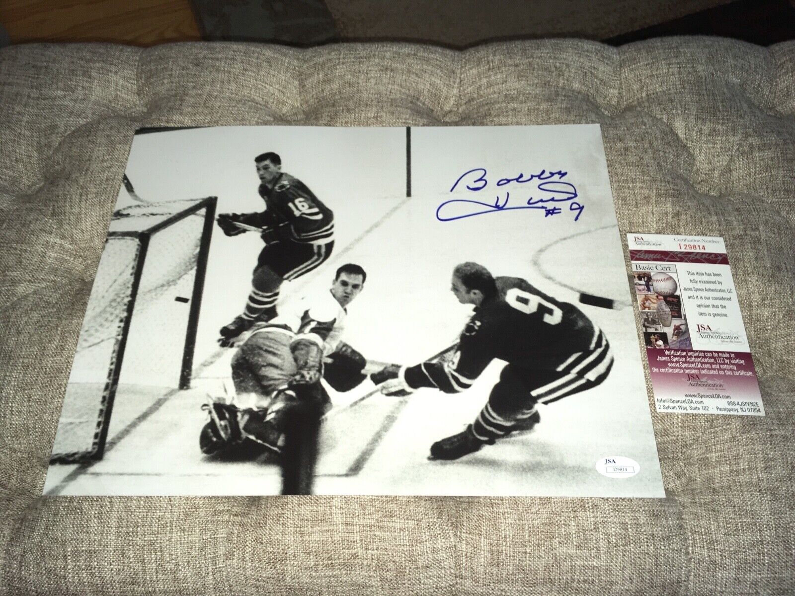 Bobby Hull Chicago Blackhawks Signed 11 x 14