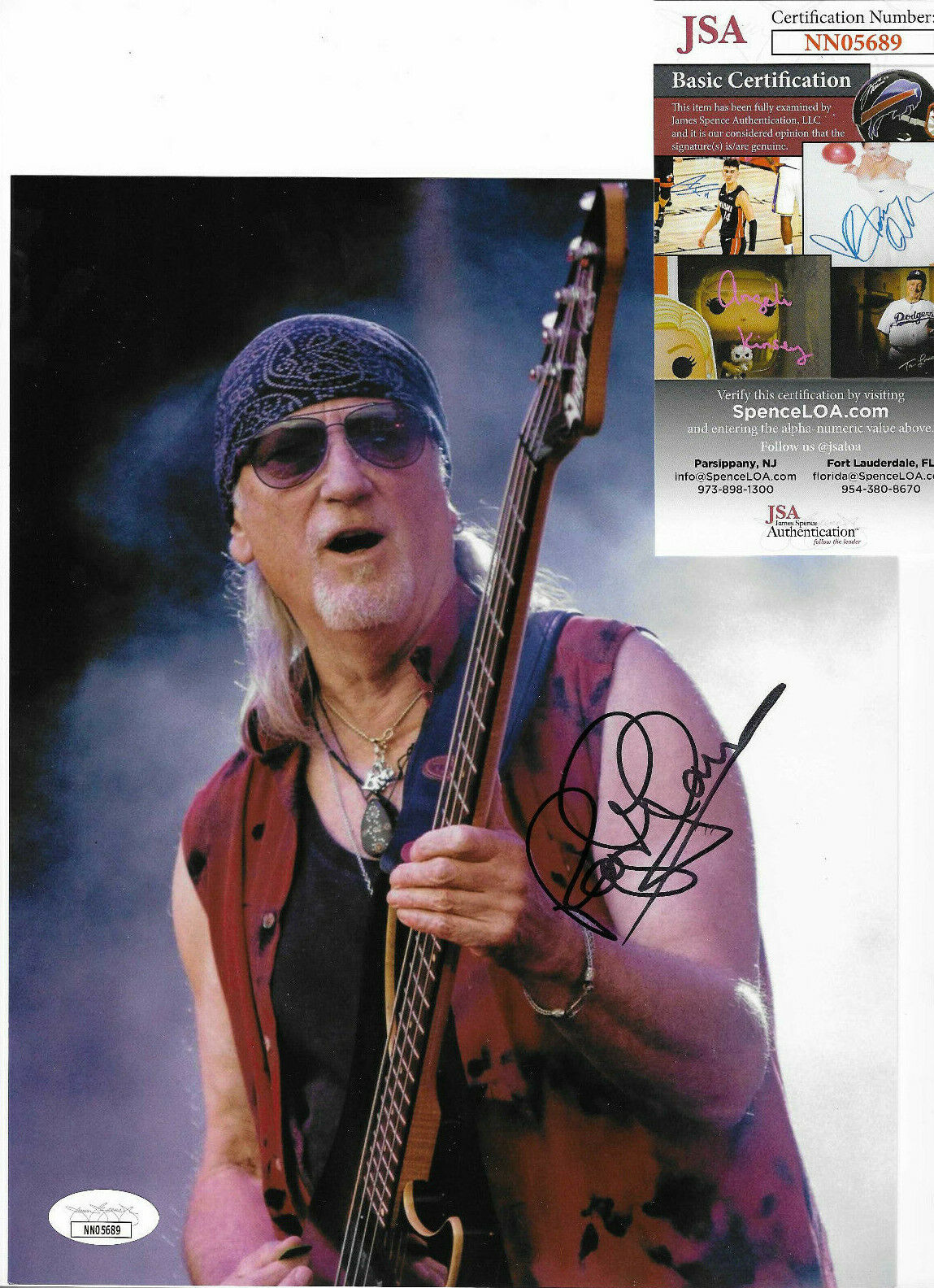 Roger Glover Authentic Signed 8x10 Photo Poster painting Autographed, Deep Purple, JSA COA