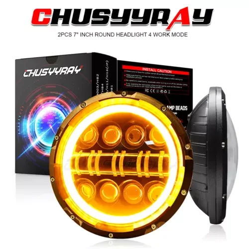 Dronehint FOR GMC C15/C25 C35 1975 1976-1978 7" Inch LED Headlights+turn signal light (For: GMC) Parts