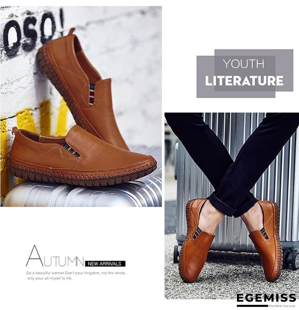 Leather Men Shoes Slip On Shoes Leather Loafers Mens Moccasins Shoes Italian Designer Shoes | EGEMISS
