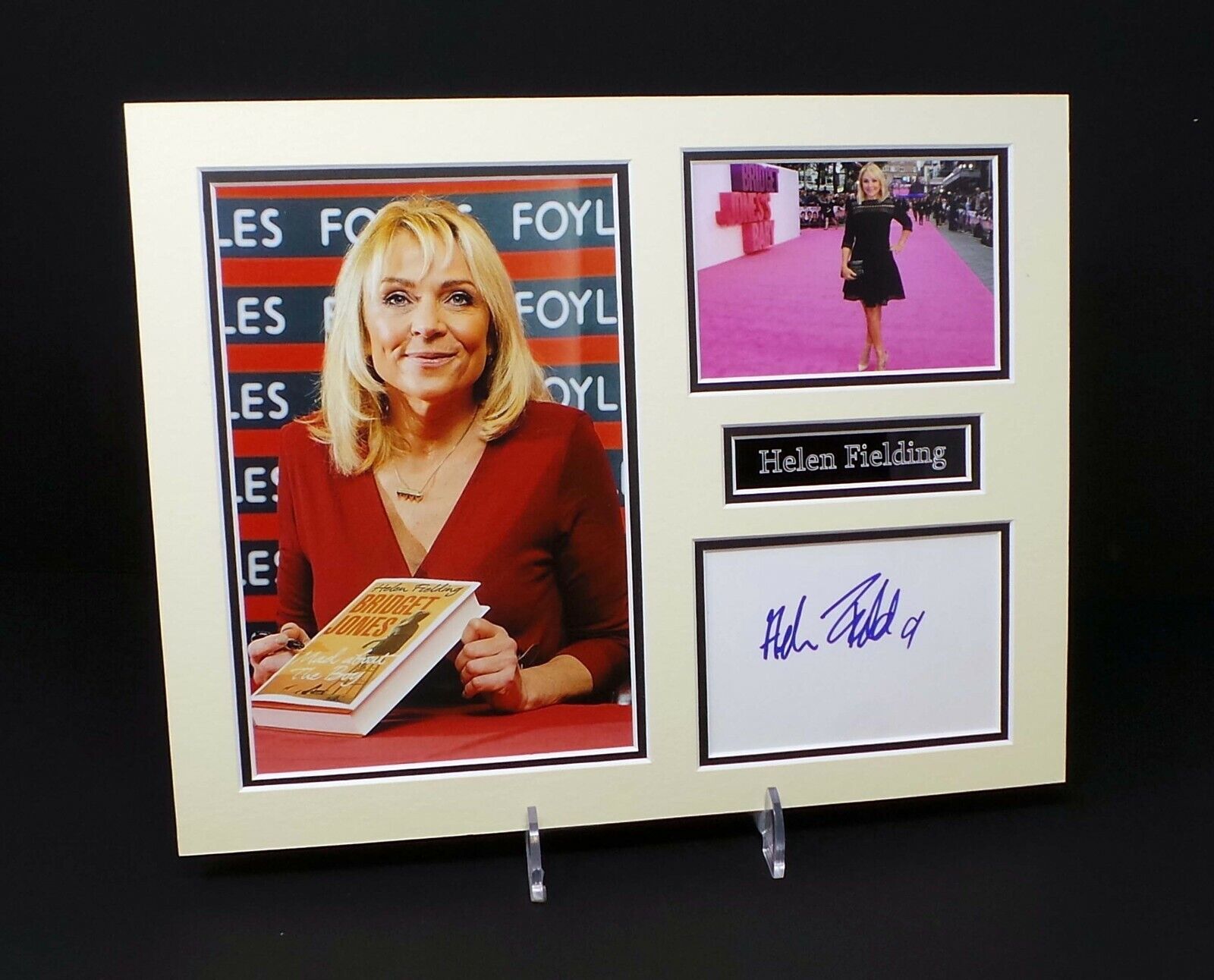 Helen FIELDING Signed Mounted Photo Poster painting Display AFTAL RD COA Bridget Jones Creator