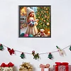(40*40cm)Christmas Girl - Full Round Drill Diamond Painting